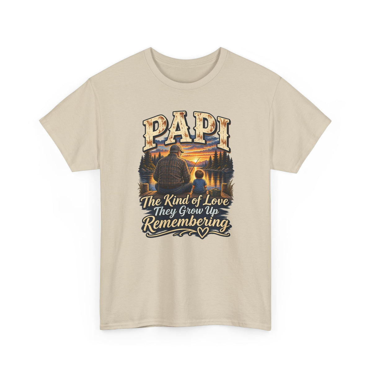 Papi The Kind of Love They Grow Up Remembering Tee 🤎 | Meaningful Papi Shirt
