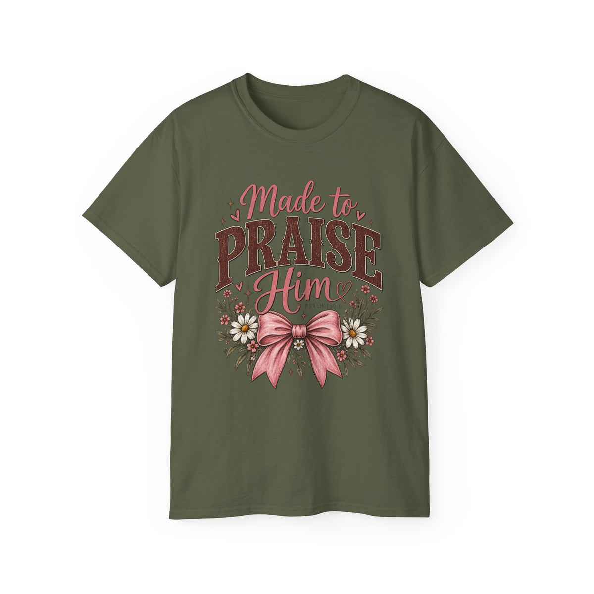 Women's "Made to Praise Him" Christian Tee 🎀