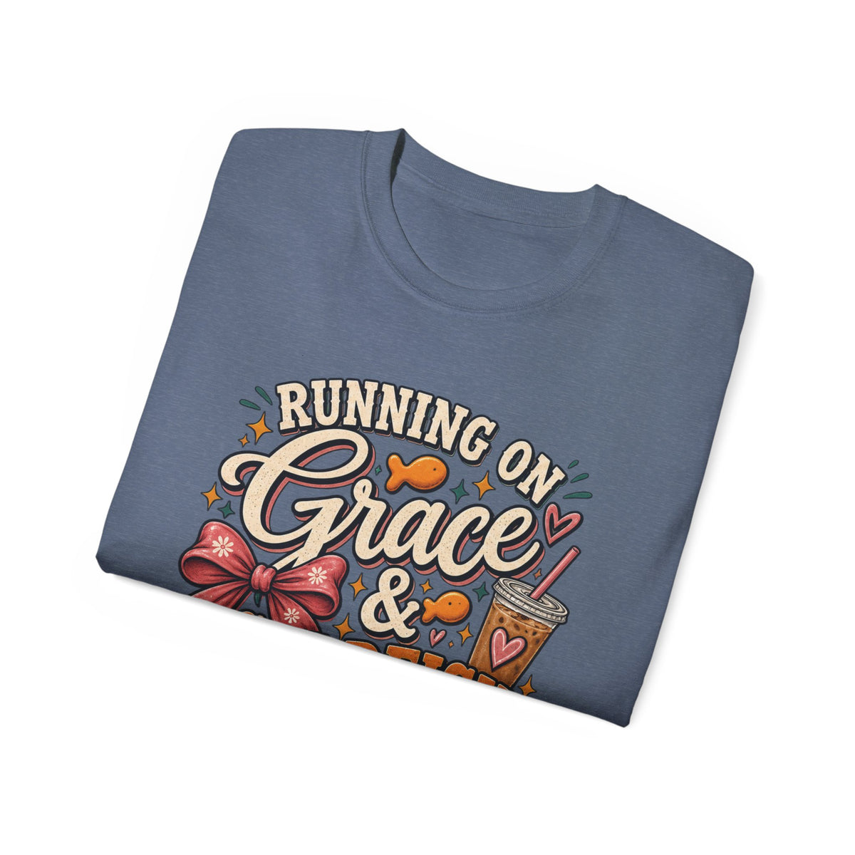 ✨ "Running on Grace & Goldfish Crackers" Mom Tee