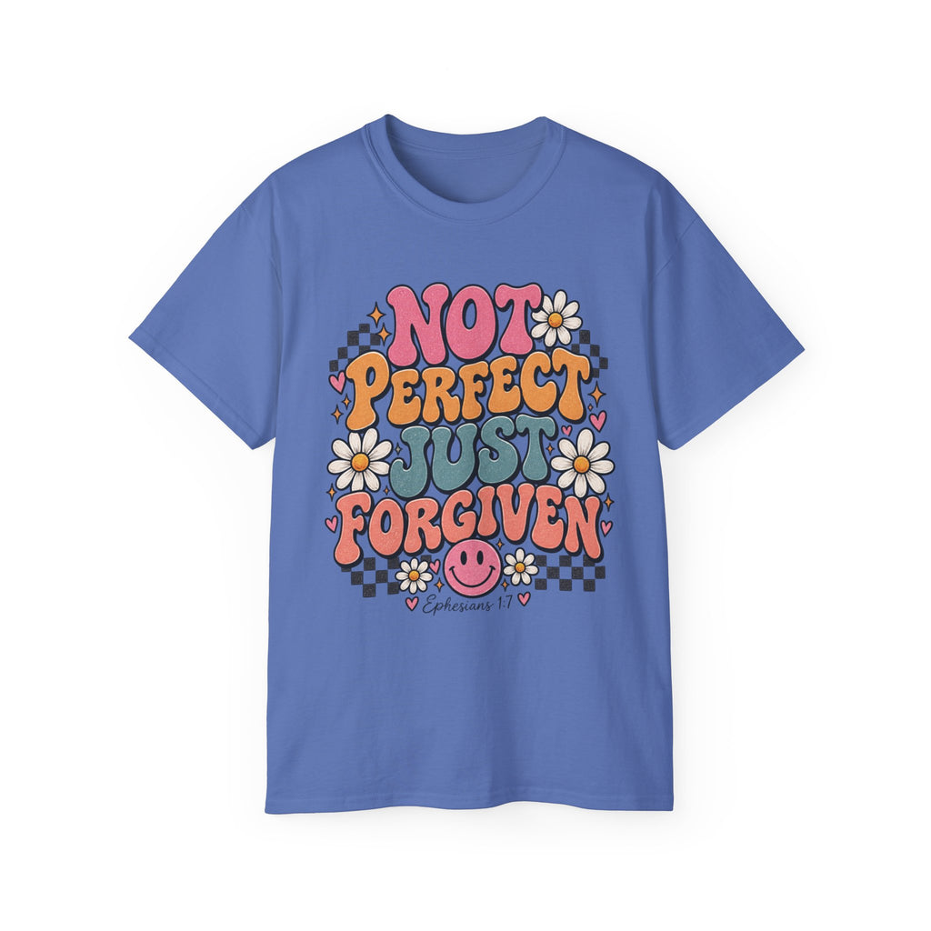 “Not Perfect, Just Forgiven” Retro Christian Tee