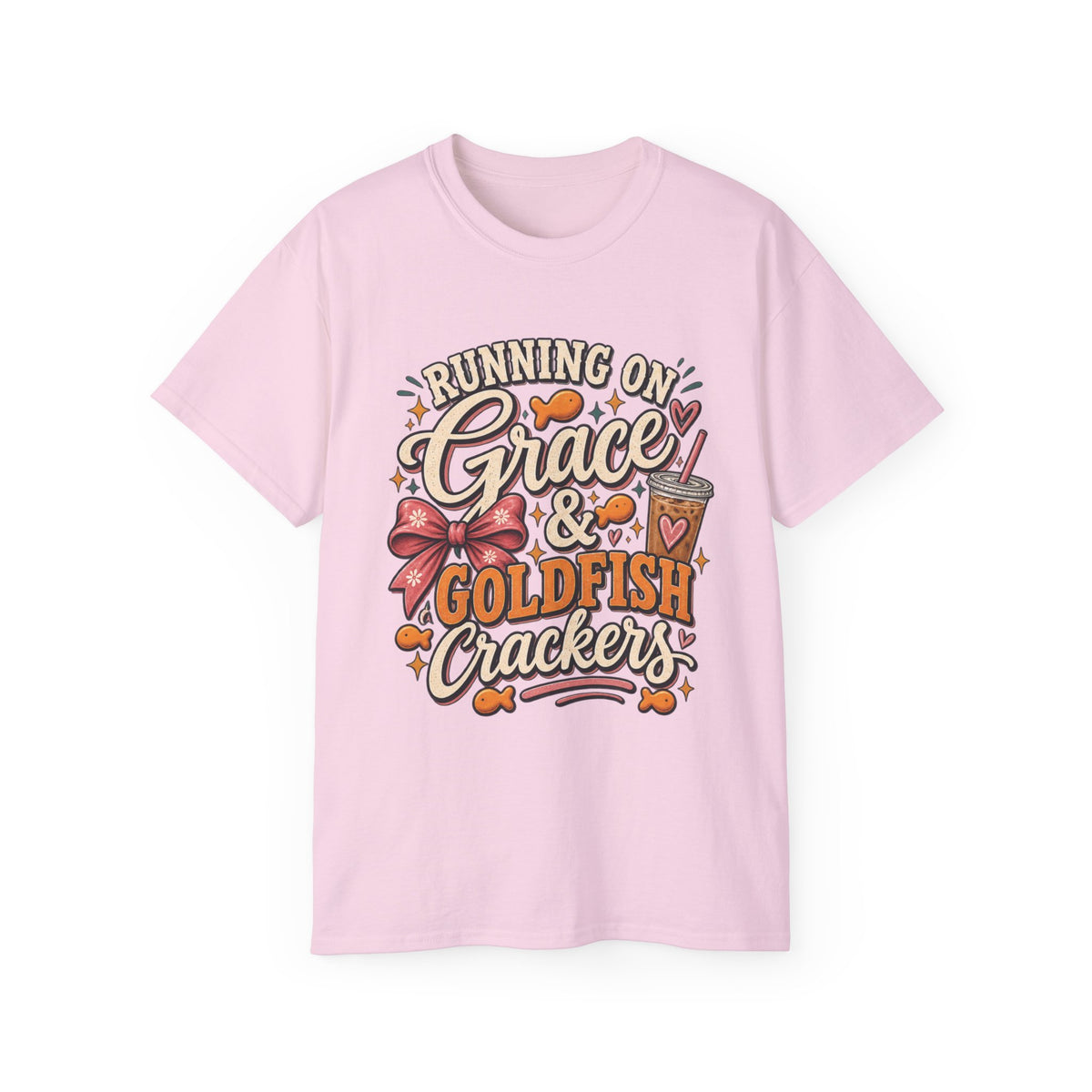 ✨ "Running on Grace & Goldfish Crackers" Mom Tee