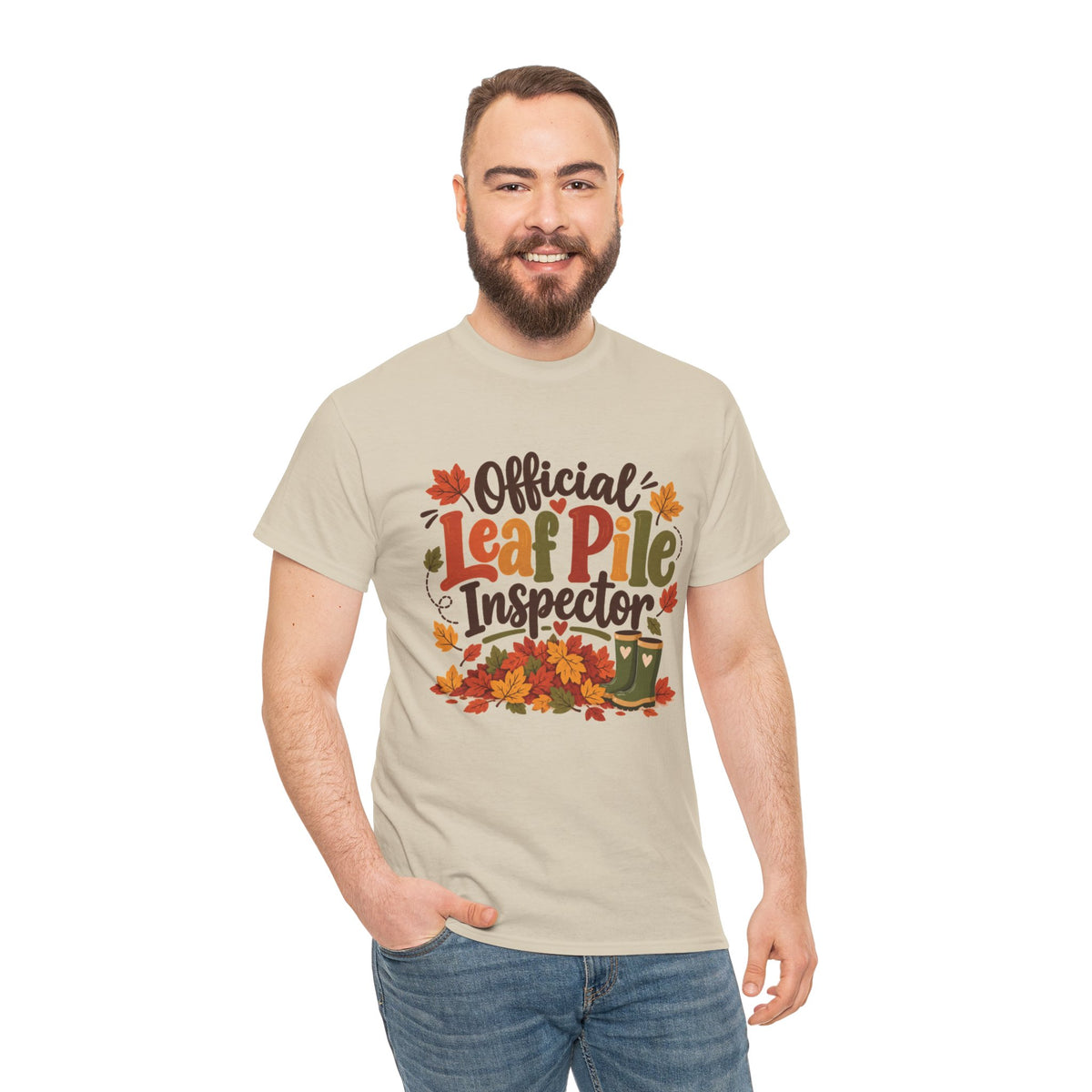 Official Leaf Pile Inspector T-Shirt | Adult Funny Fall Tee