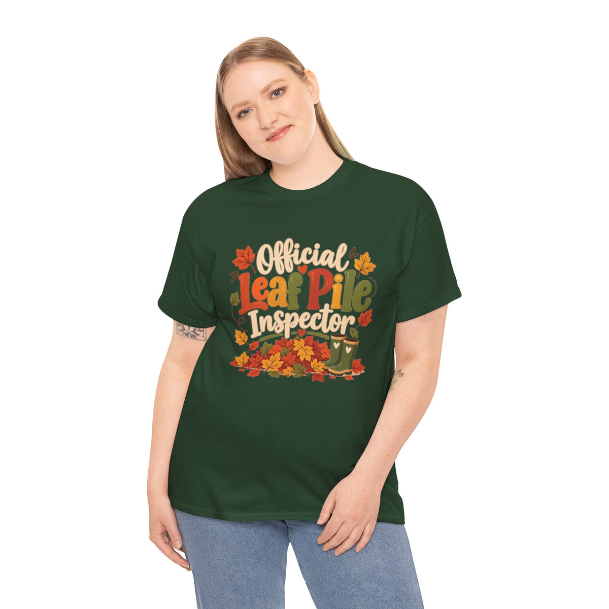 Official Leaf Pile Inspector T-Shirt | Adult Funny Fall Tee