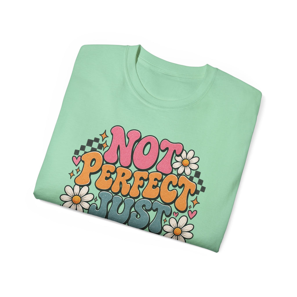 “Not Perfect, Just Forgiven” Retro Christian Tee