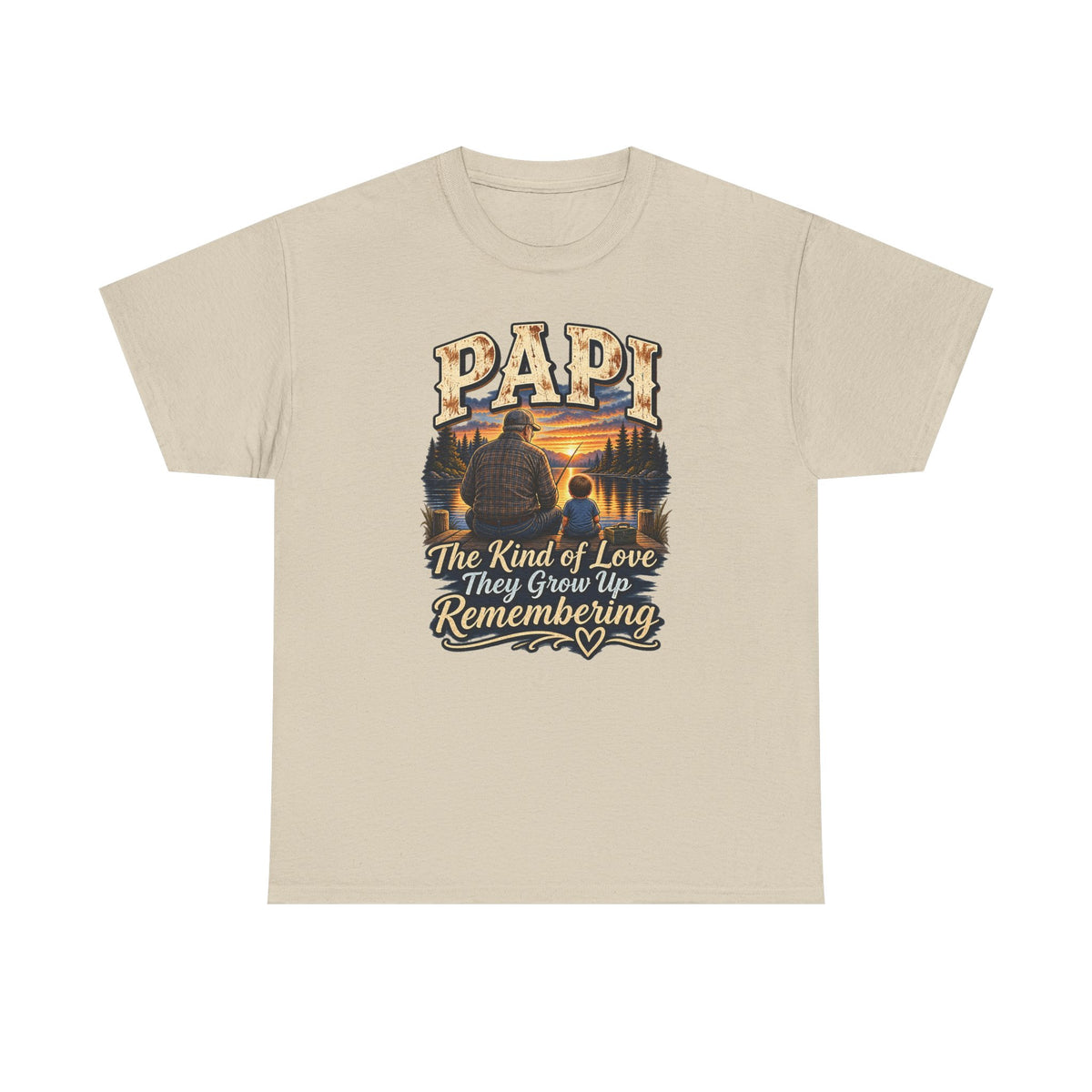 Papi The Kind of Love They Grow Up Remembering Tee 🤎 | Meaningful Papi Shirt