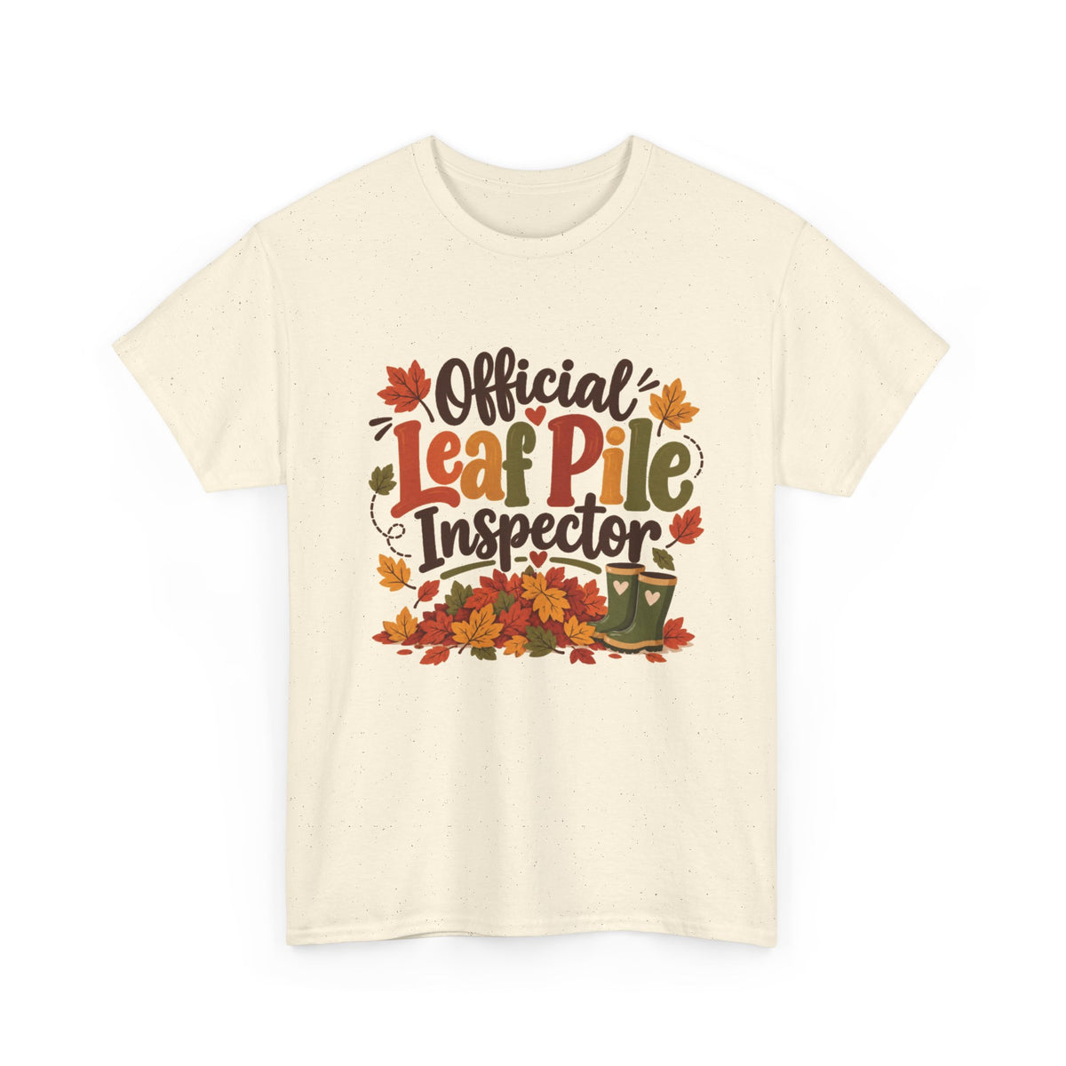 Official Leaf Pile Inspector T-Shirt | Adult Funny Fall Tee