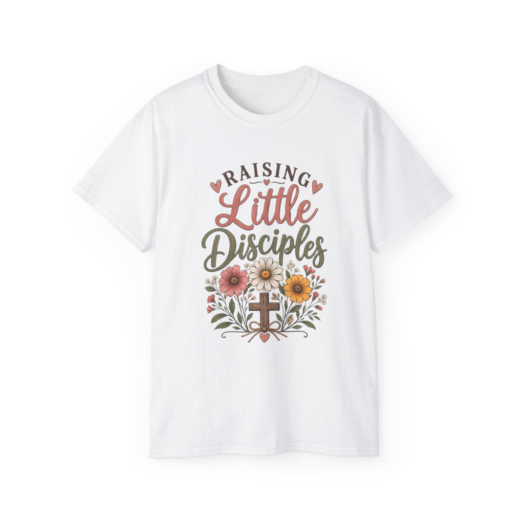 Women's ✝️ "Raising Little Disciples" Christian Mom Tee