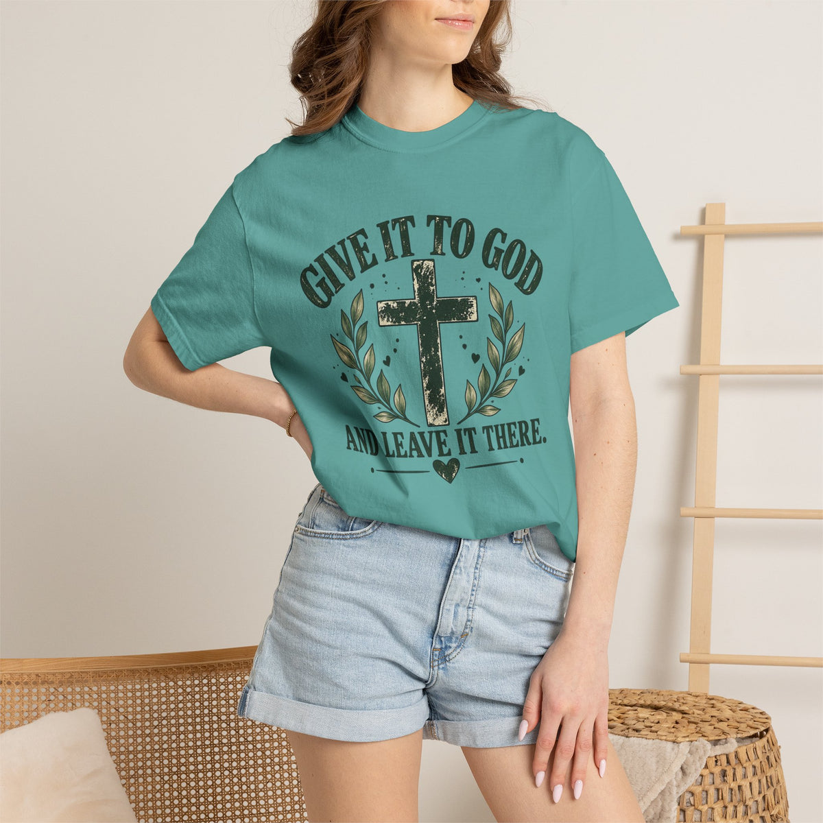 Give It to God & Leave It There Comfort Colors Faith T-Shirt