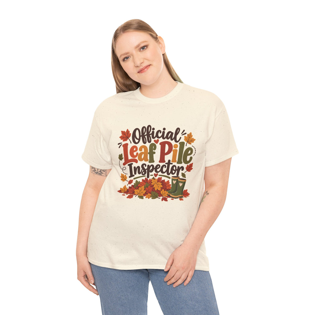 Official Leaf Pile Inspector T-Shirt | Adult Funny Fall Tee