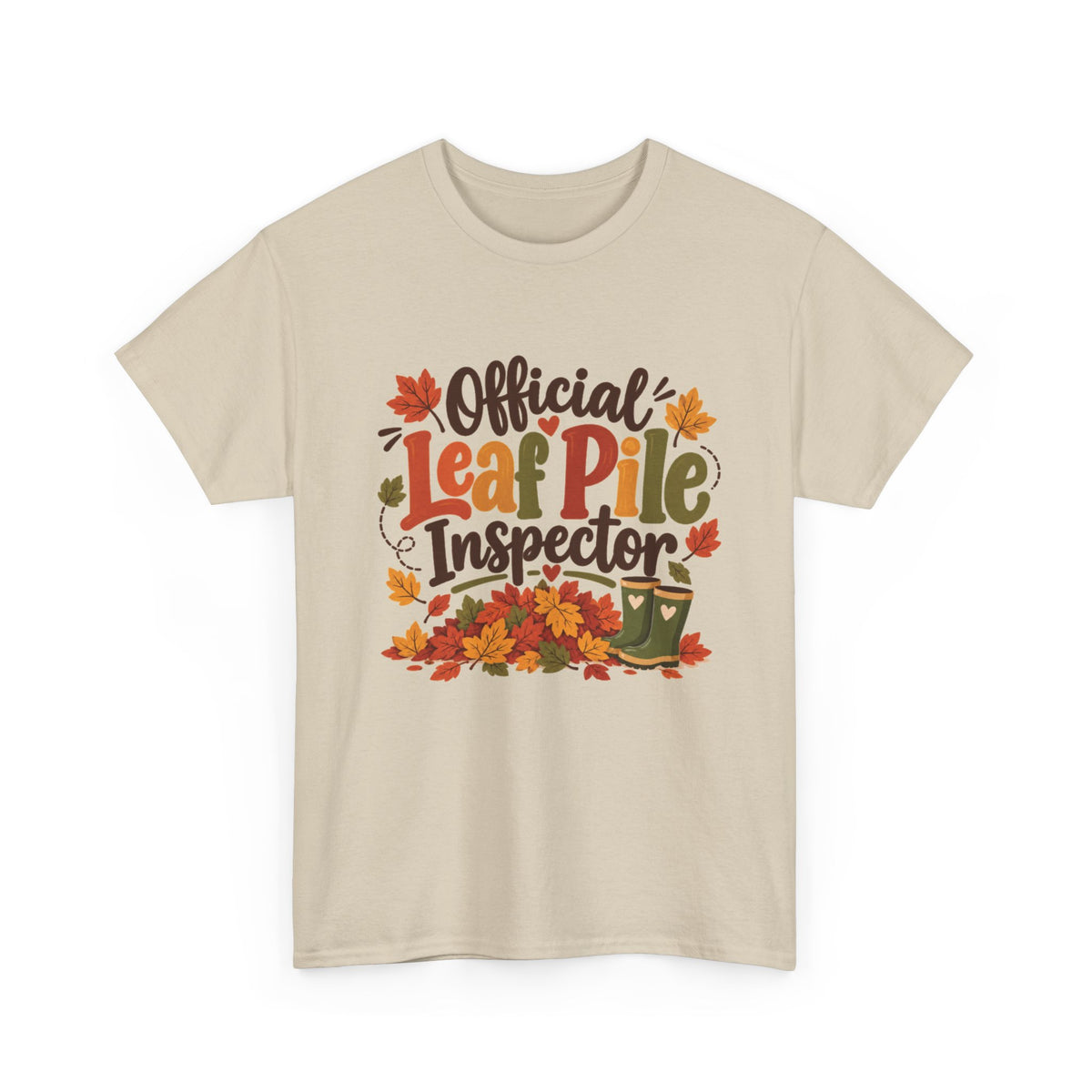 Official Leaf Pile Inspector T-Shirt | Adult Funny Fall Tee