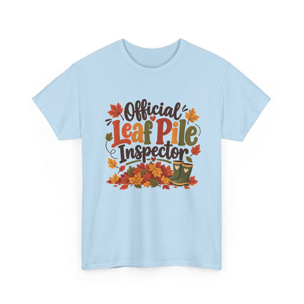 Official Leaf Pile Inspector T-Shirt | Adult Funny Fall Tee