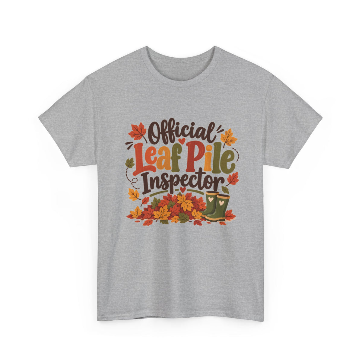 Official Leaf Pile Inspector T-Shirt | Adult Funny Fall Tee