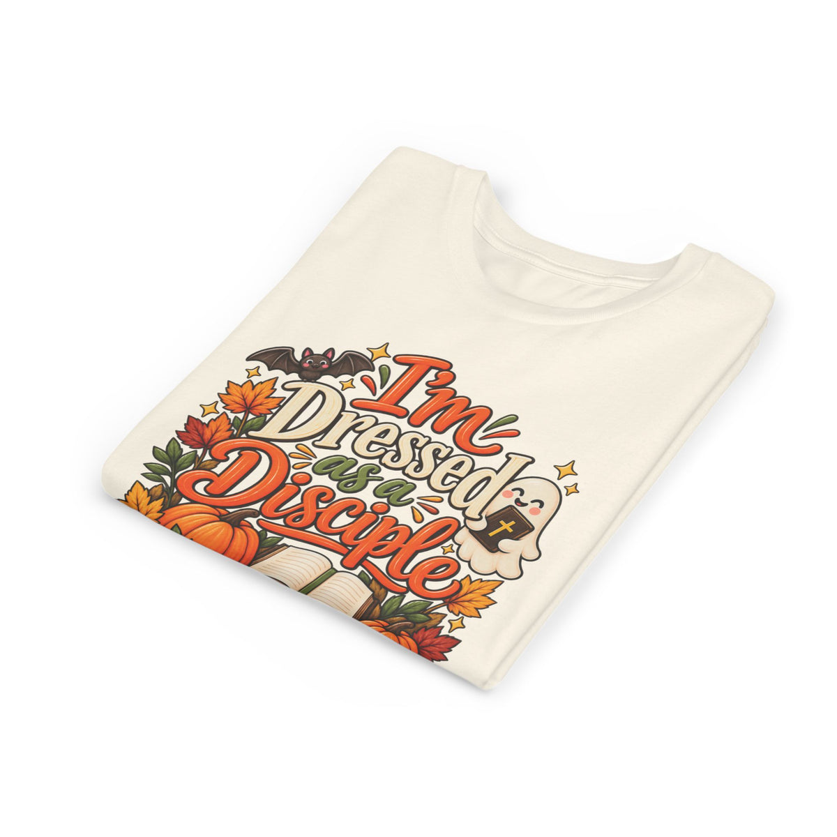 I’m Dressed as a Disciple Kids T-Shirt | Christian Halloween Youth Tee
Faith over fright. 🎃✝️