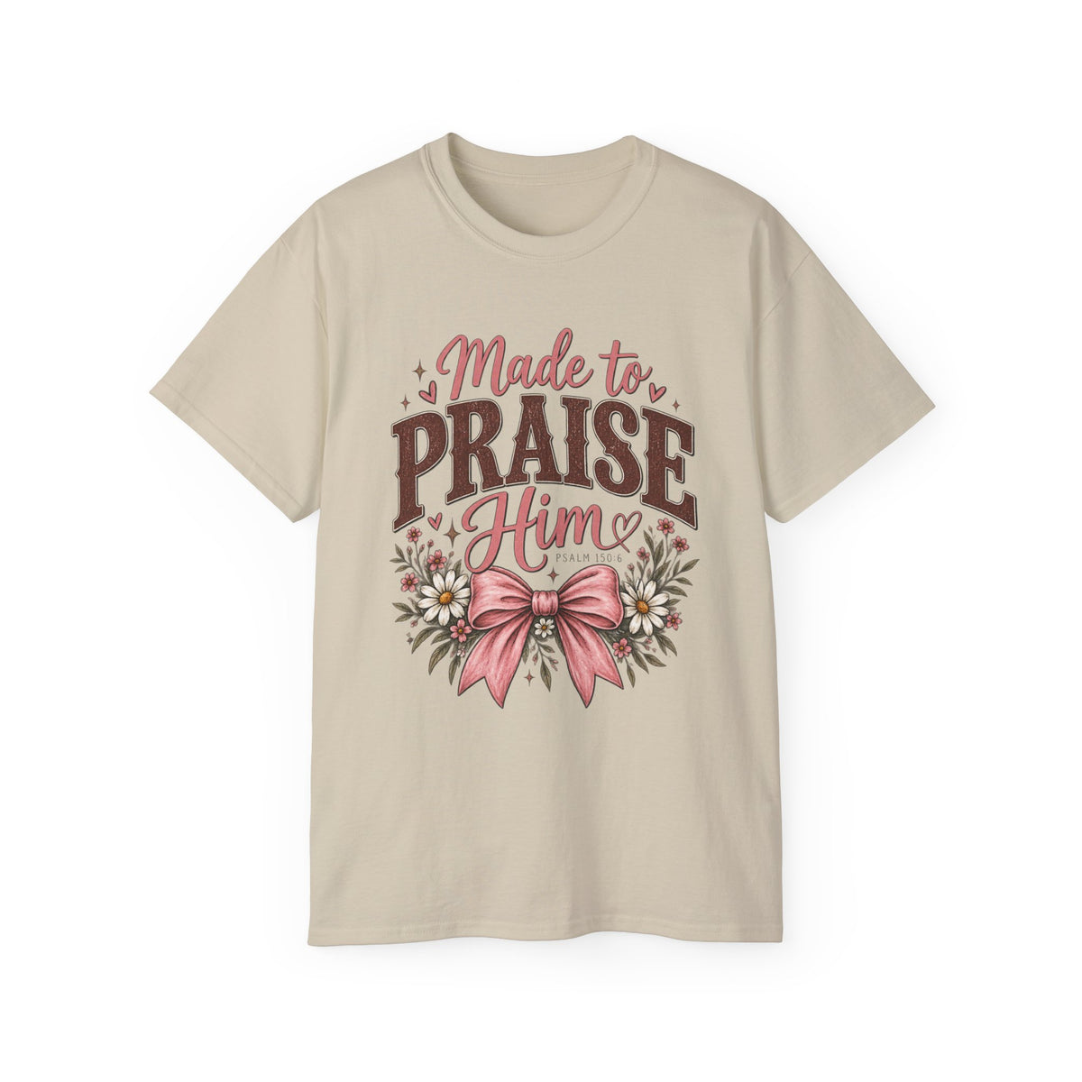 Women's "Made to Praise Him" Christian Tee 🎀
