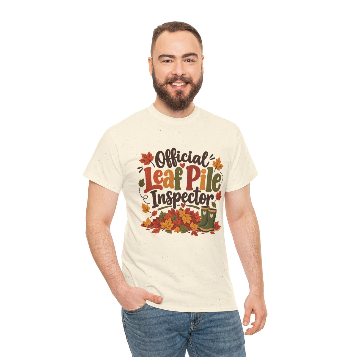 Official Leaf Pile Inspector T-Shirt | Adult Funny Fall Tee