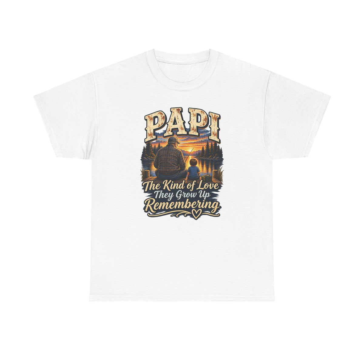 Papi The Kind of Love They Grow Up Remembering Tee 🤎 | Meaningful Papi Shirt