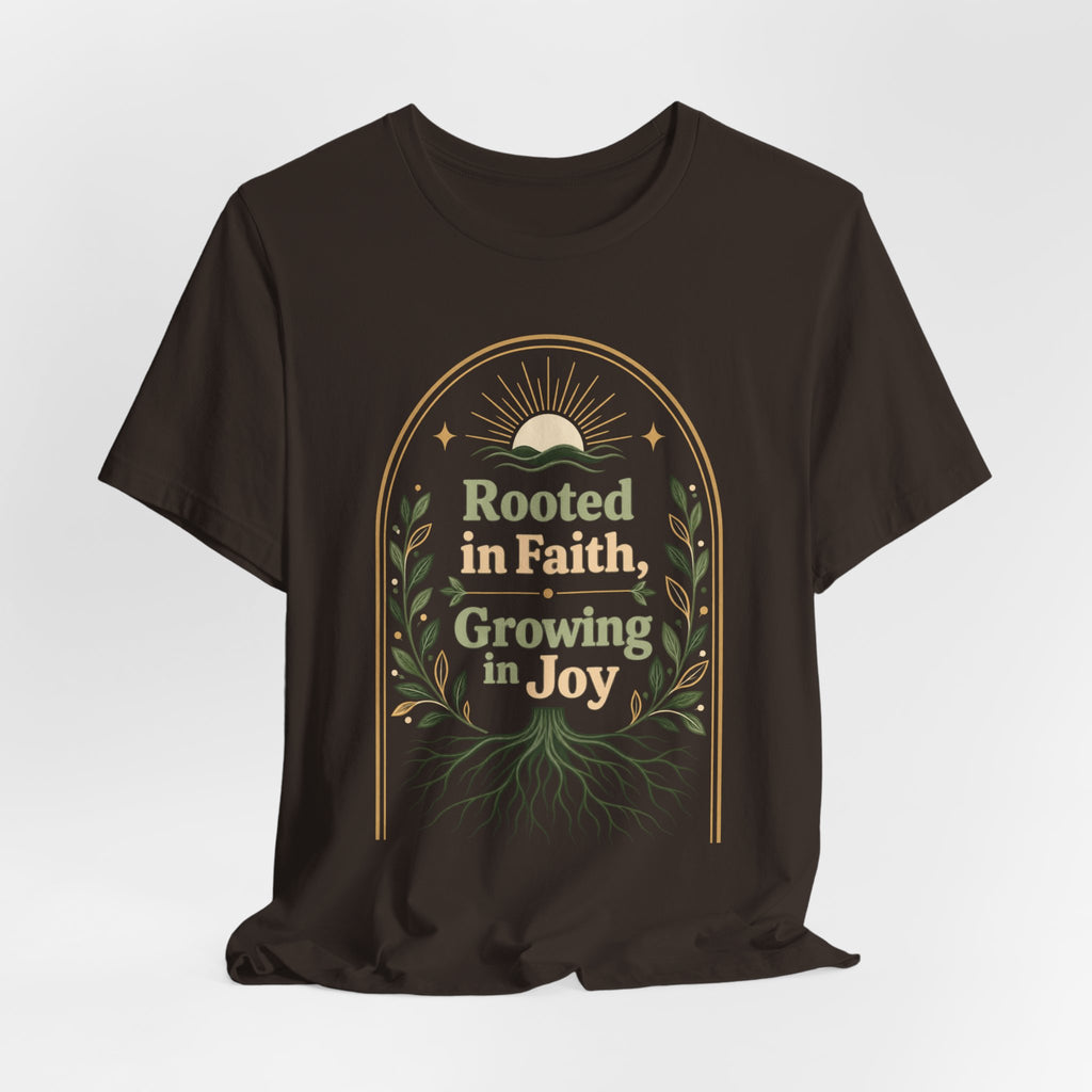 Women's "Rooted in Faith, Growing in Joy" Tee