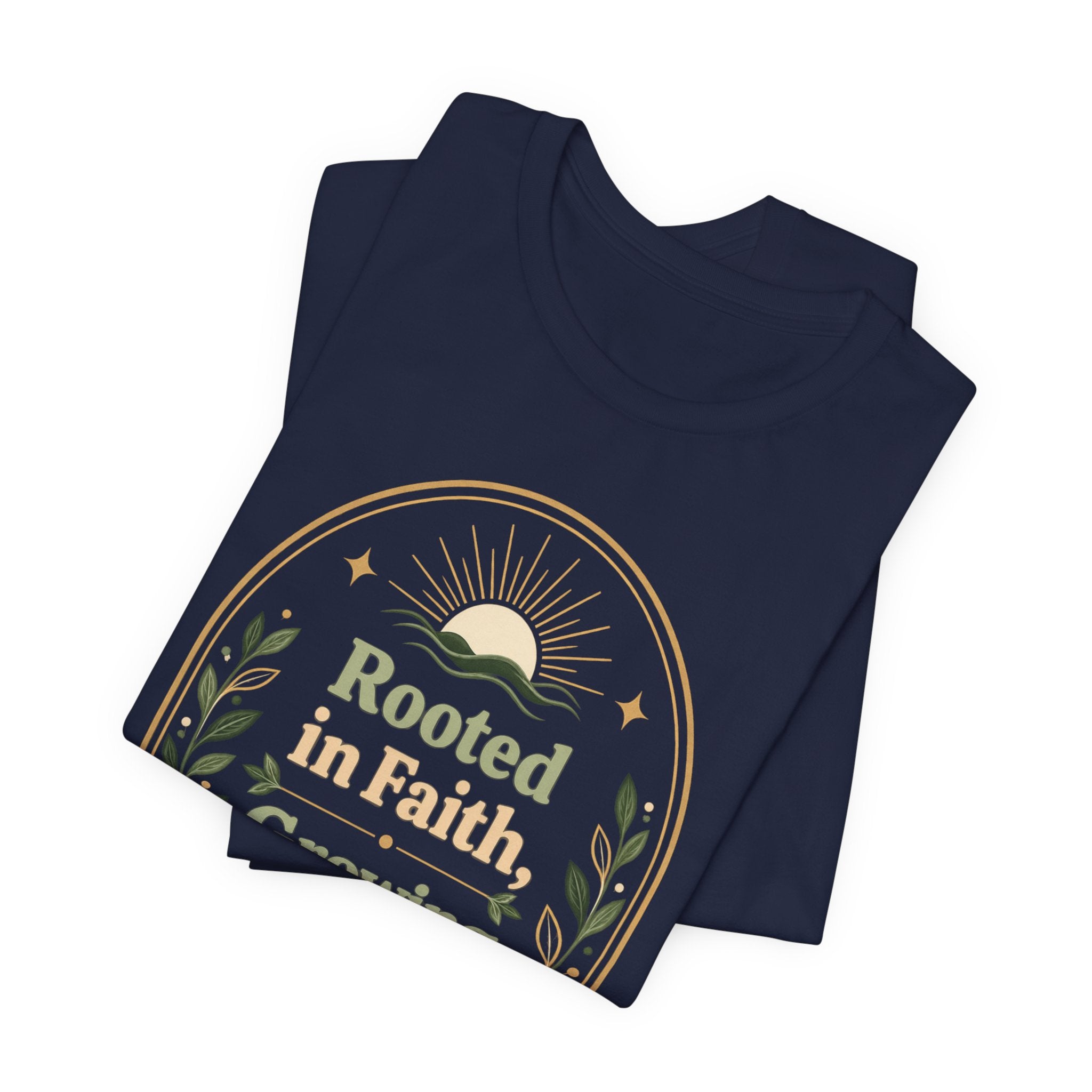 Women's "Rooted in Faith, Growing in Joy" Tee