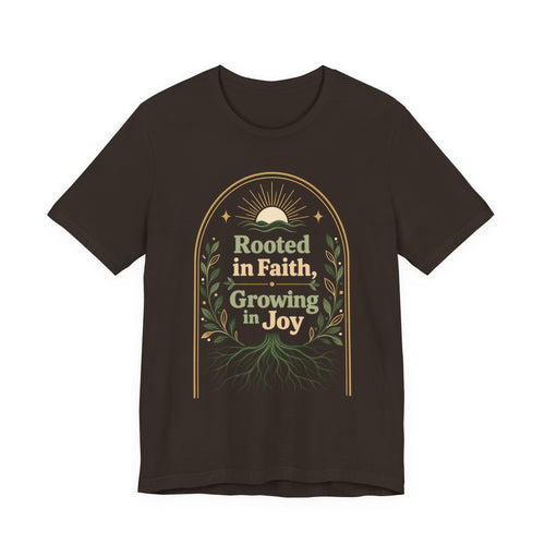 Women's "Rooted in Faith, Growing in Joy" Tee