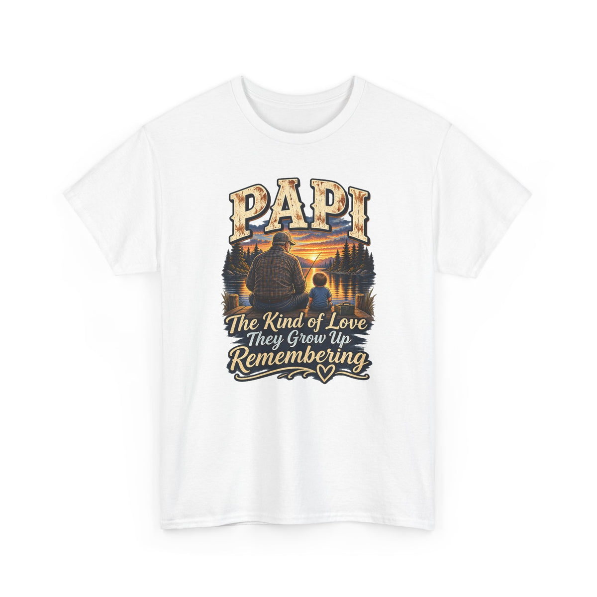 Papi The Kind of Love They Grow Up Remembering Tee 🤎 | Meaningful Papi Shirt