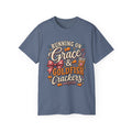 ✨ "Running on Grace & Goldfish Crackers" Mom Tee