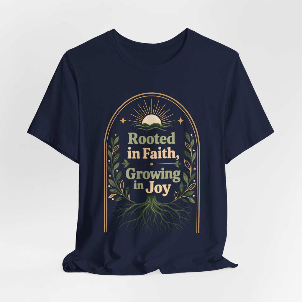 Women's "Rooted in Faith, Growing in Joy" Tee