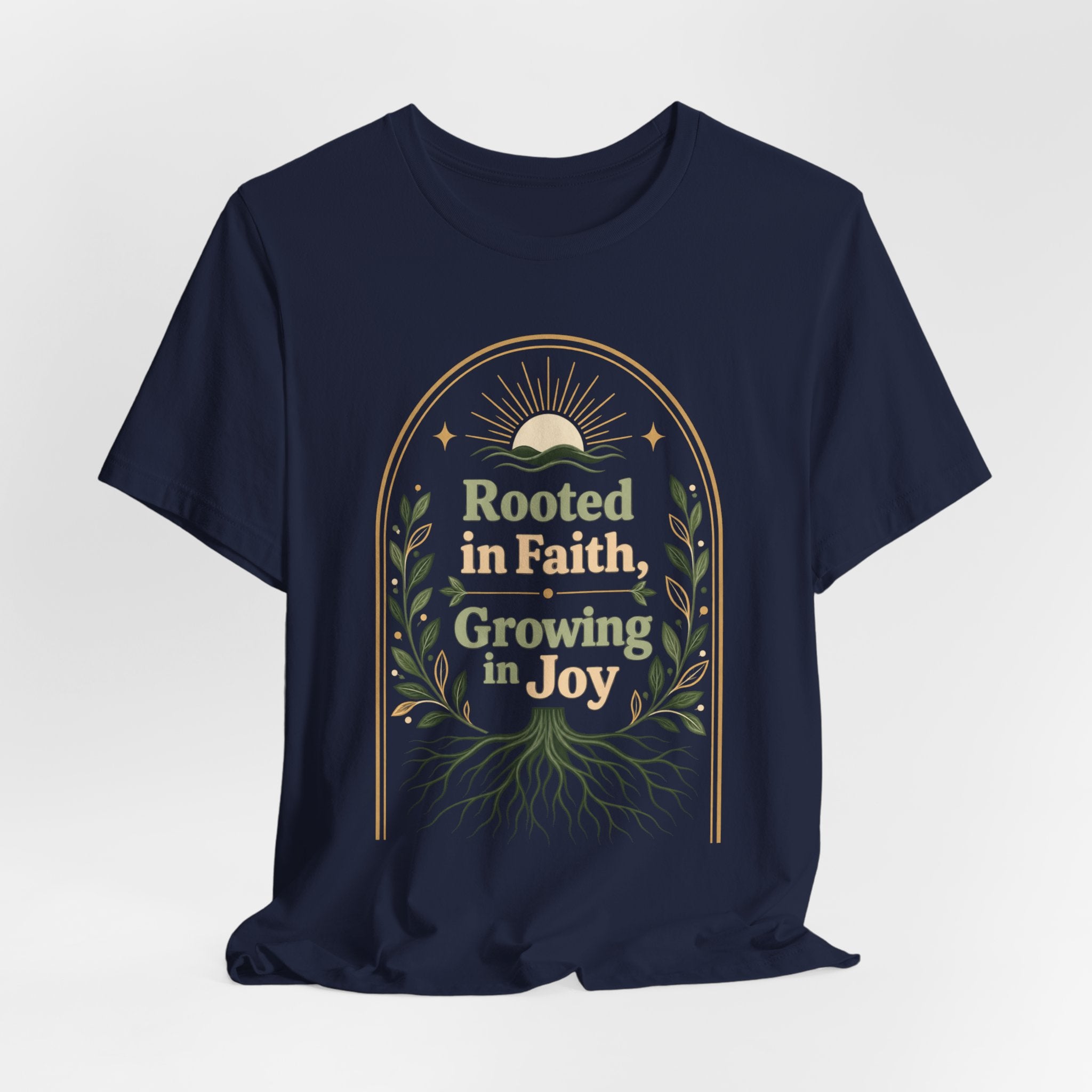 Women's "Rooted in Faith, Growing in Joy" Tee