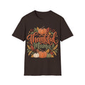 Thankful Mama Fall T-Shirt | Rustic Pumpkin Thanksgiving Tee