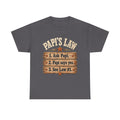 Papi’s Law Funny Grandpa Tee 🤎 | Rustic Papi Grandfather Shirt
