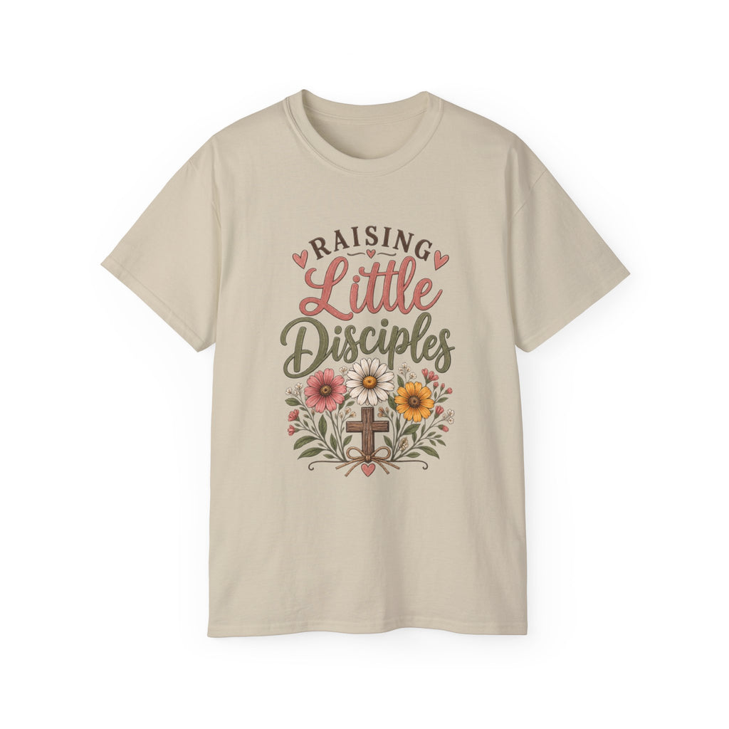 Women's ✝️ "Raising Little Disciples" Christian Mom Tee