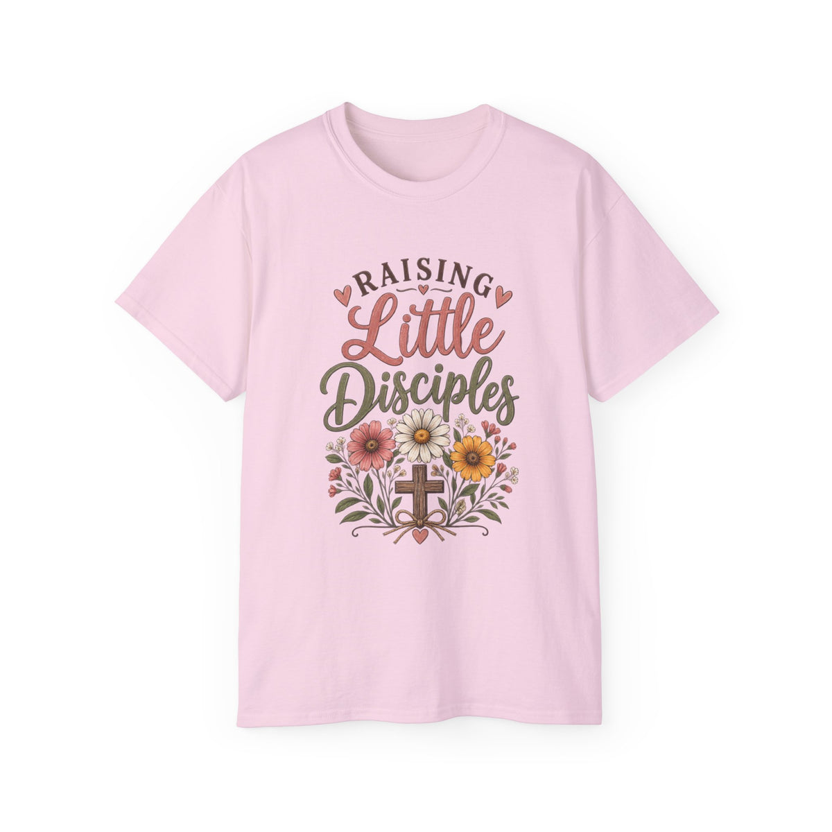 Women's ✝️ "Raising Little Disciples" Christian Mom Tee