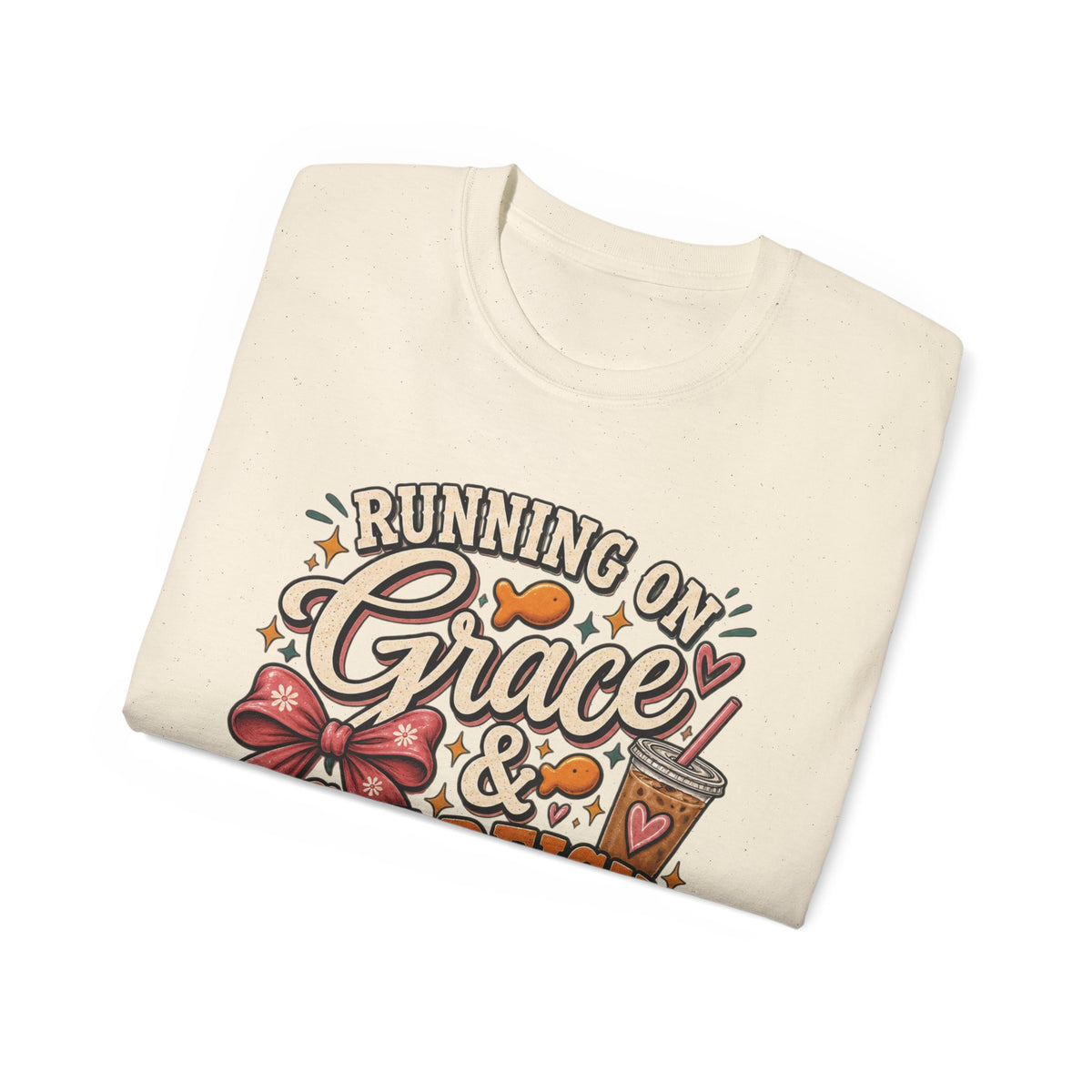 ✨ "Running on Grace & Goldfish Crackers" Mom Tee