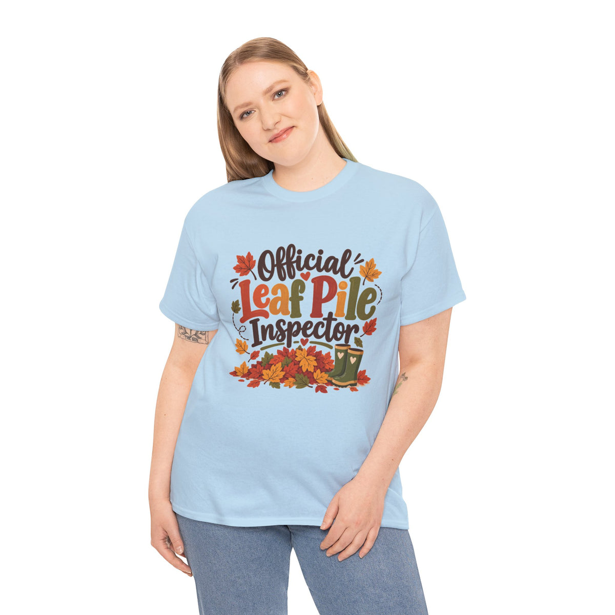 Official Leaf Pile Inspector T-Shirt | Adult Funny Fall Tee