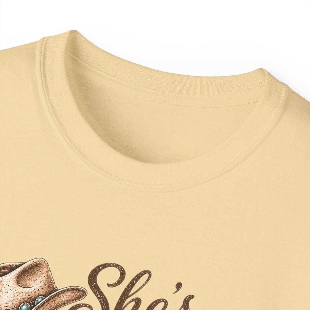 🤠 "She’s From Texas – Won’t Let You Forget It" Tee