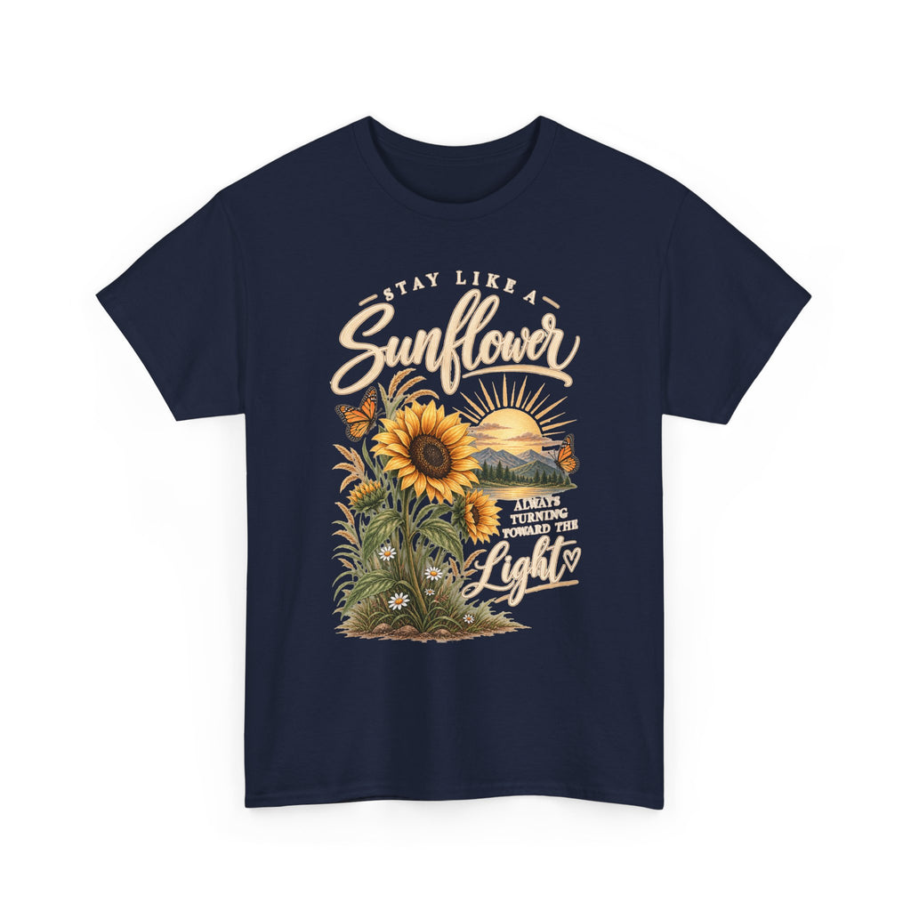 Women's "Stay Like a Sunflower" Rustic Graphic Tee 🌻