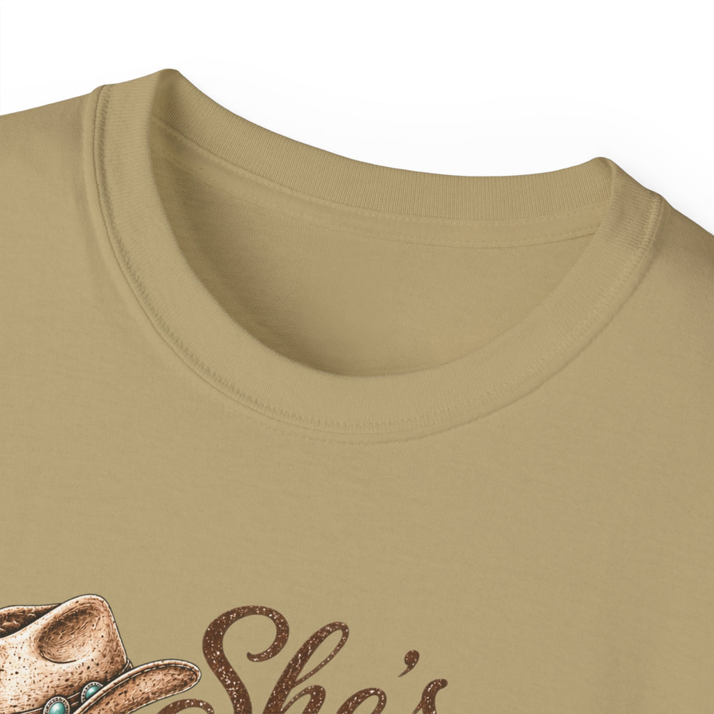 🤠 "She’s From Texas – Won’t Let You Forget It" Tee
