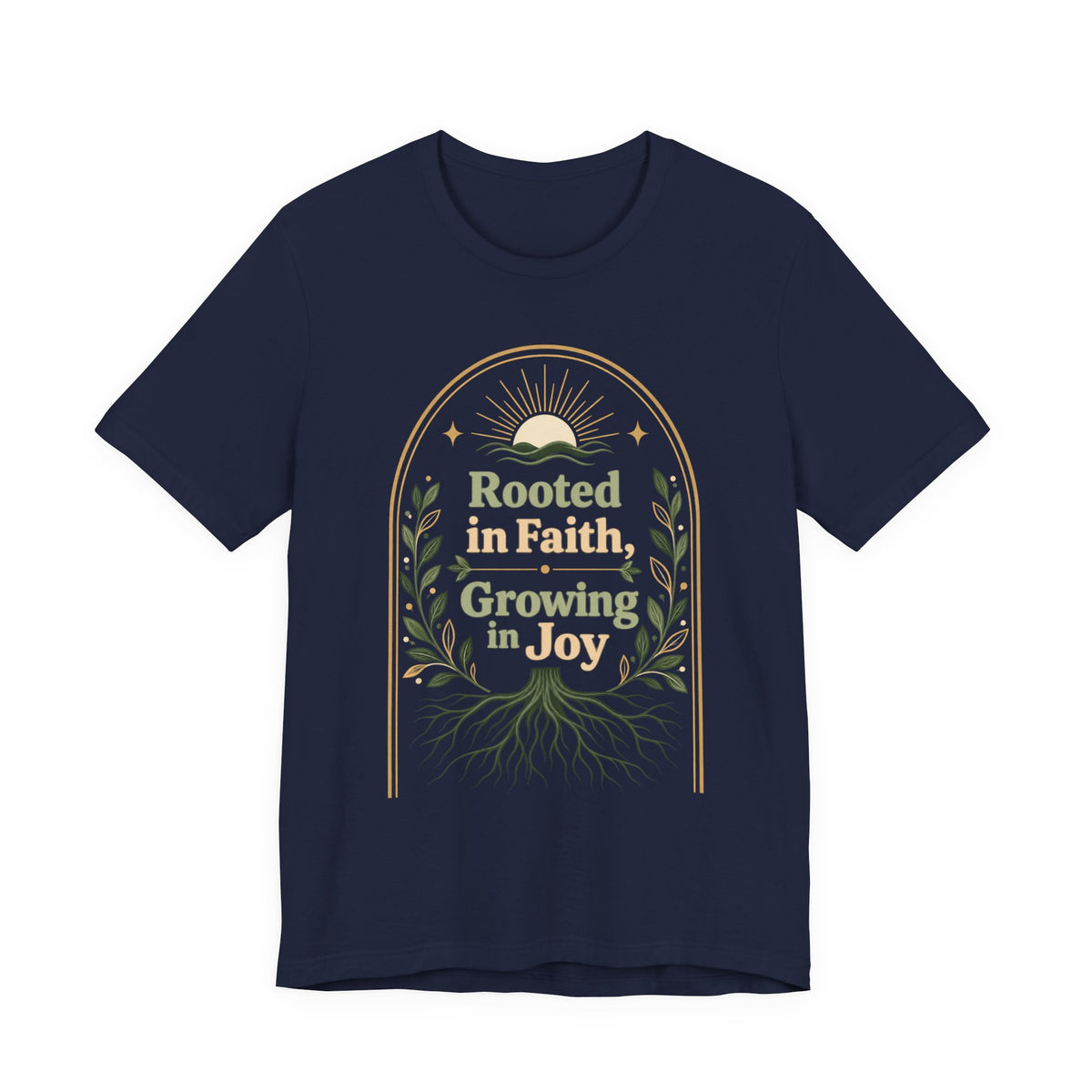 Women's "Rooted in Faith, Growing in Joy" Tee