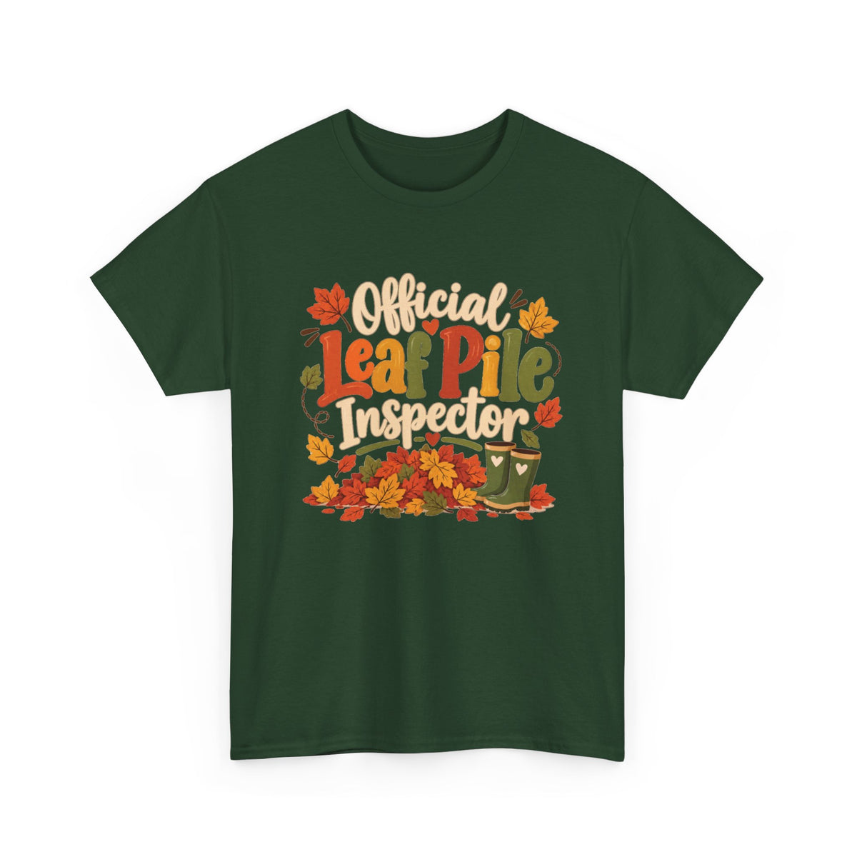 Official Leaf Pile Inspector T-Shirt | Adult Funny Fall Tee