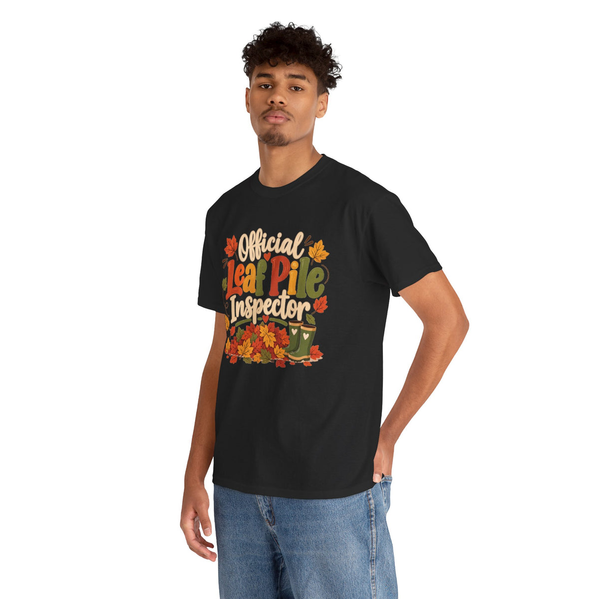Official Leaf Pile Inspector T-Shirt | Adult Funny Fall Tee