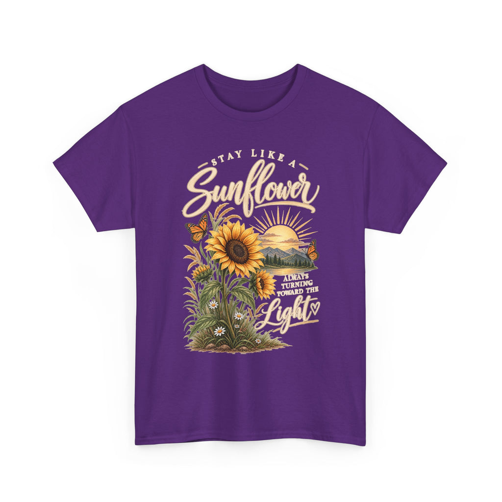 Women's "Stay Like a Sunflower" Rustic Graphic Tee 🌻
