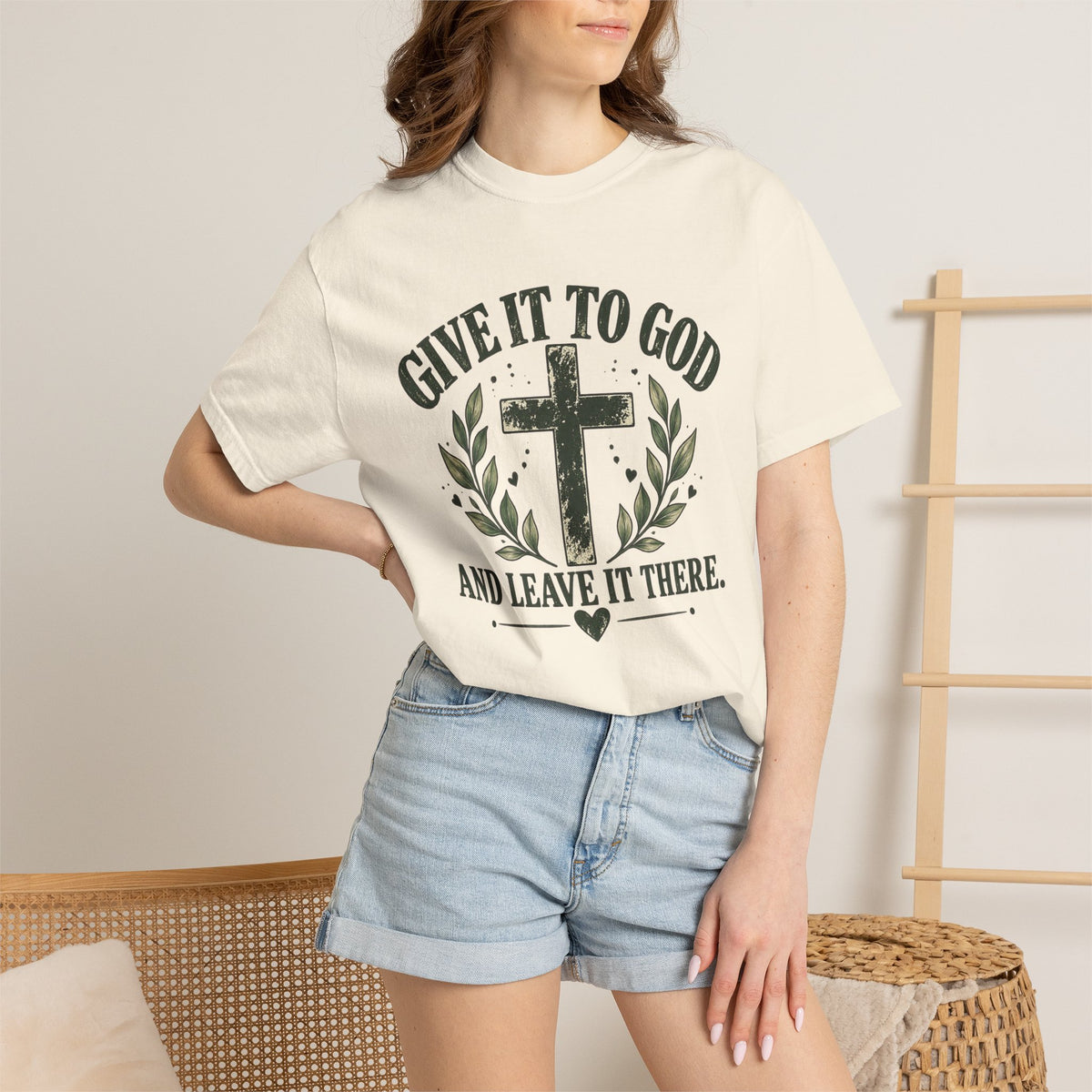 Give It to God & Leave It There Comfort Colors Faith T-Shirt