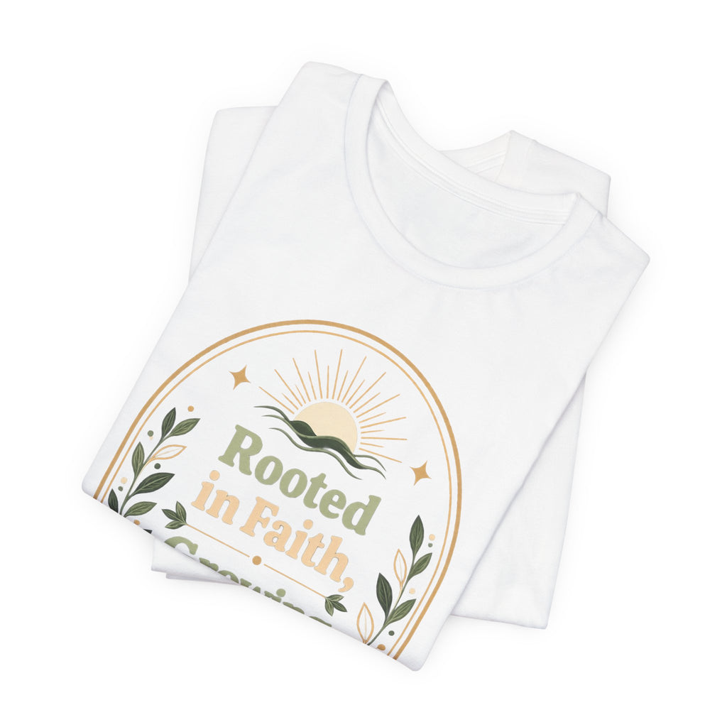 Women's "Rooted in Faith, Growing in Joy" Tee