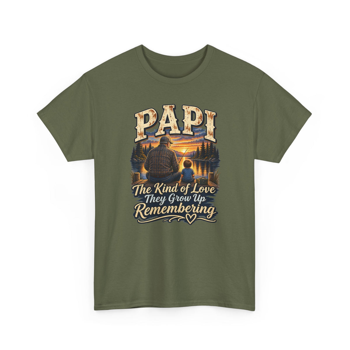Papi The Kind of Love They Grow Up Remembering Tee 🤎 | Meaningful Papi Shirt