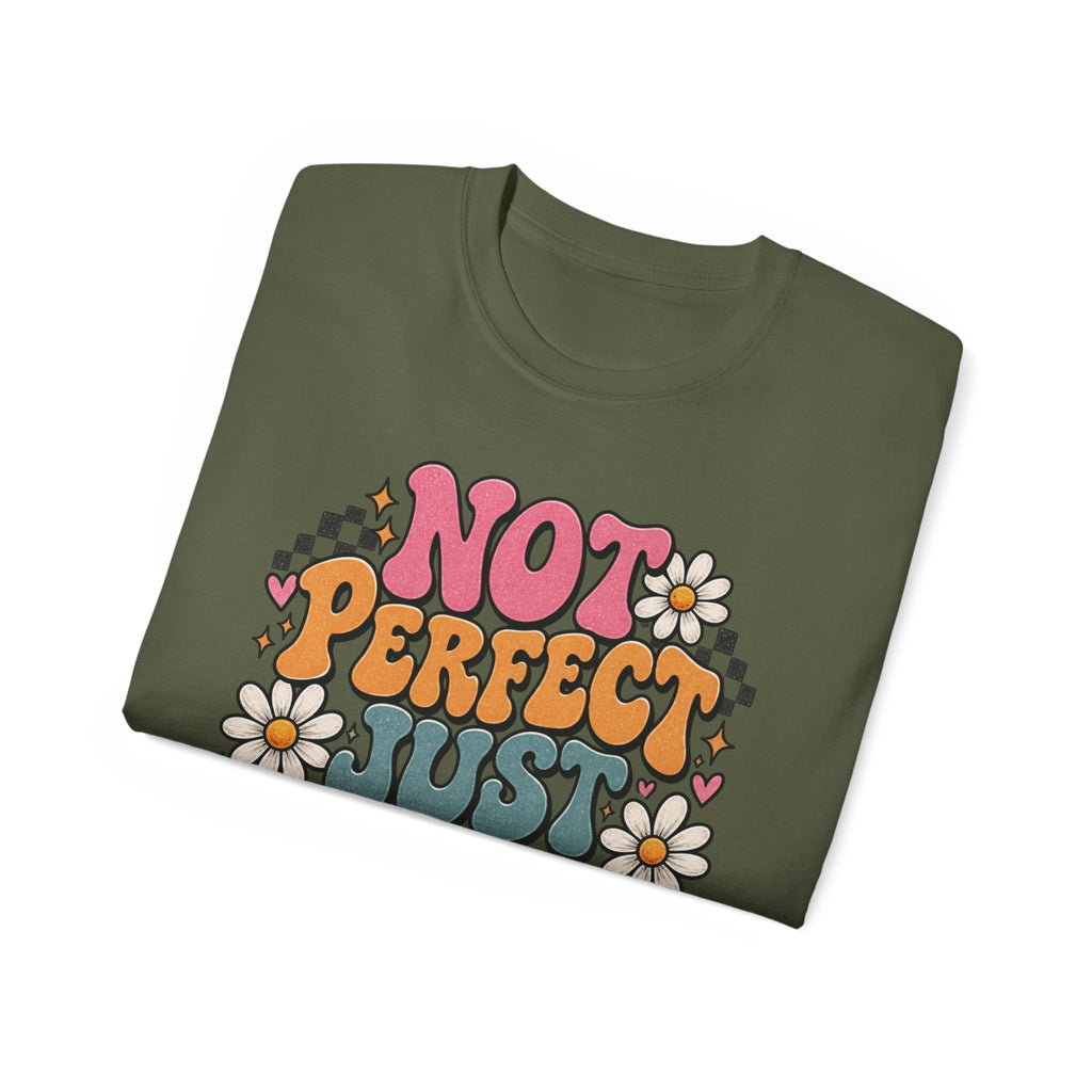 “Not Perfect, Just Forgiven” Retro Christian Tee