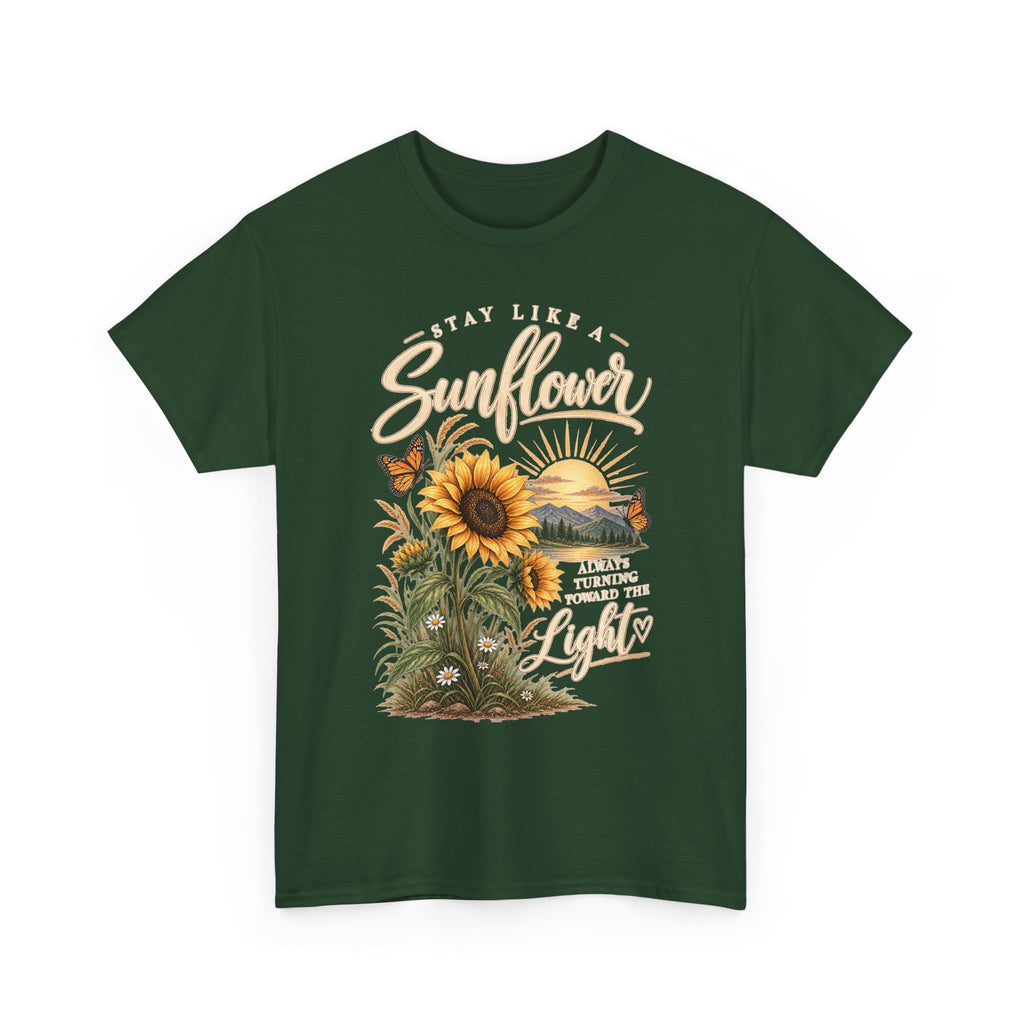 Women's "Stay Like a Sunflower" Rustic Graphic Tee 🌻