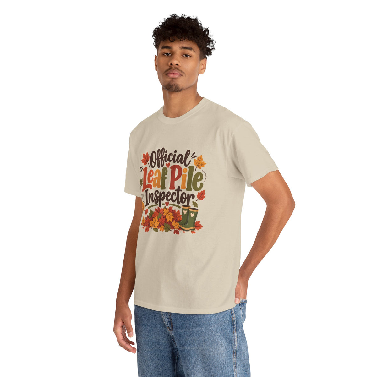 Official Leaf Pile Inspector T-Shirt | Adult Funny Fall Tee