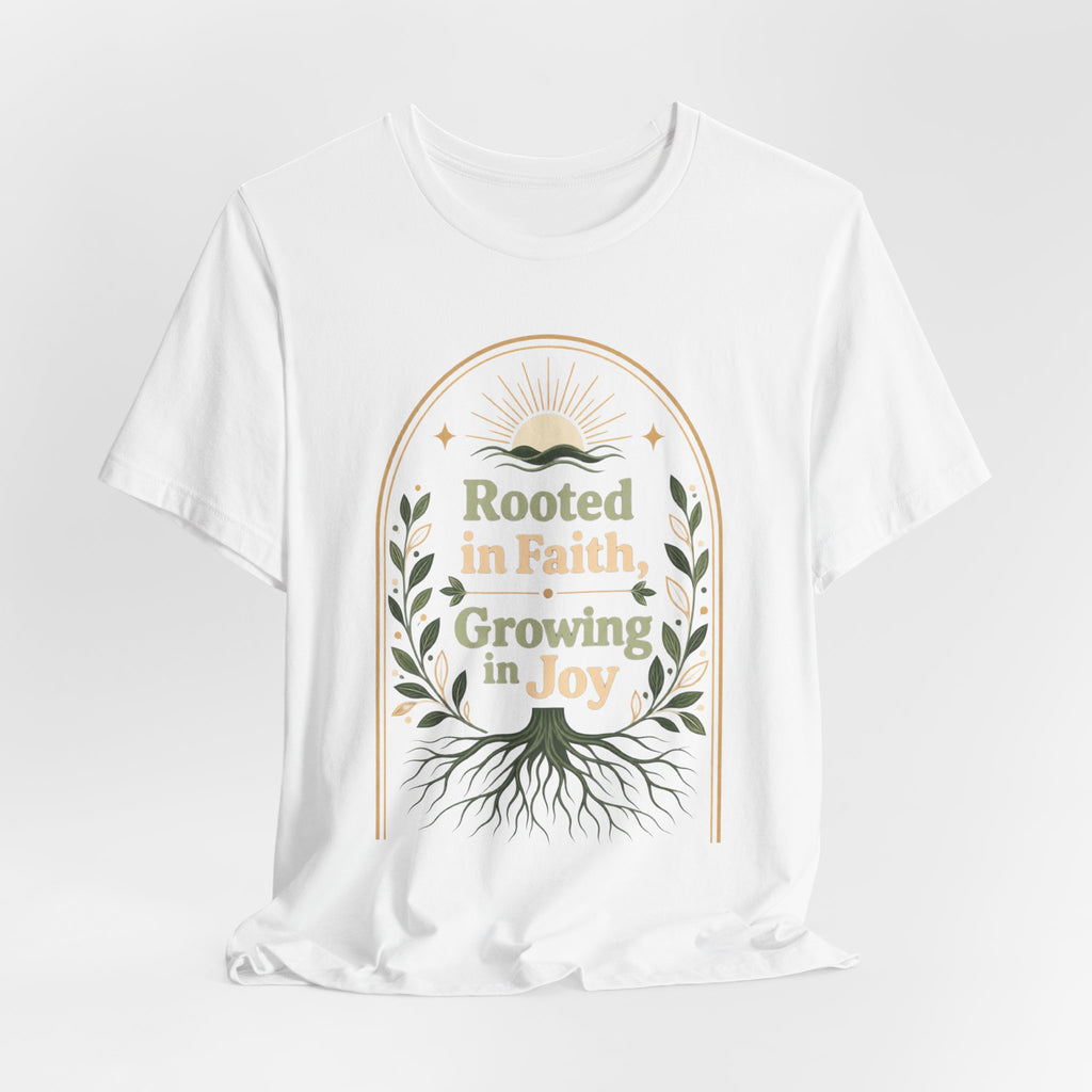 Women's "Rooted in Faith, Growing in Joy" Tee