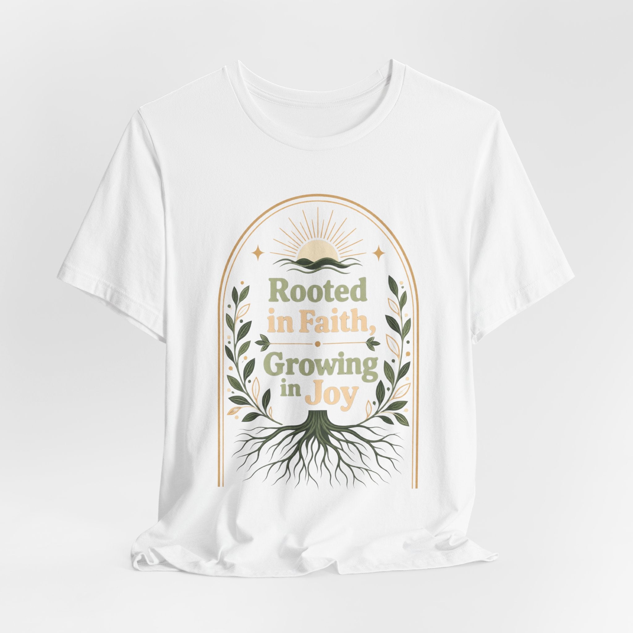 Women's "Rooted in Faith, Growing in Joy" Tee