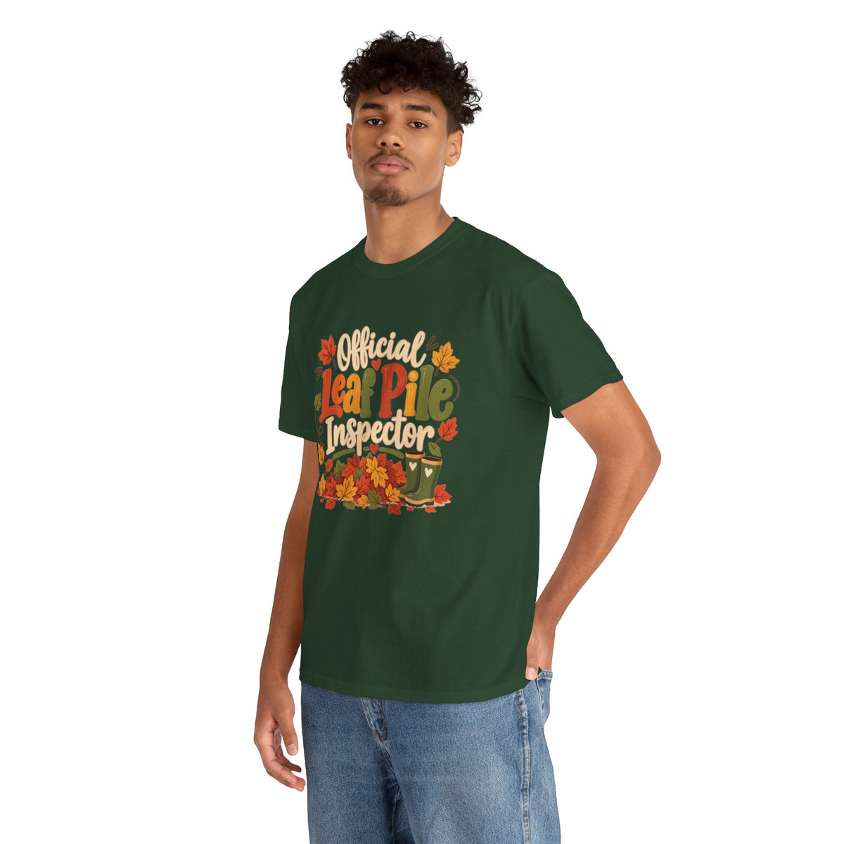 Official Leaf Pile Inspector T-Shirt | Adult Funny Fall Tee
