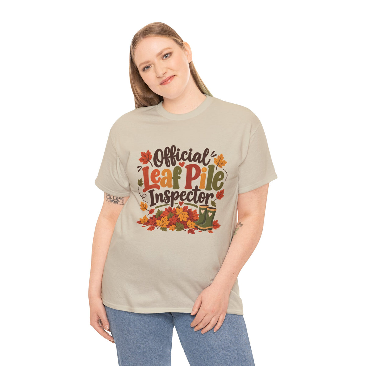 Official Leaf Pile Inspector T-Shirt | Adult Funny Fall Tee